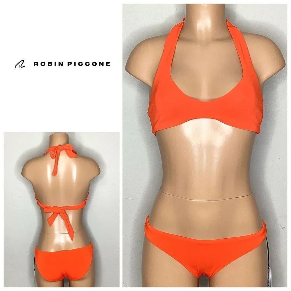 New. Robin Piccone orange bikini. XS. Retails $198